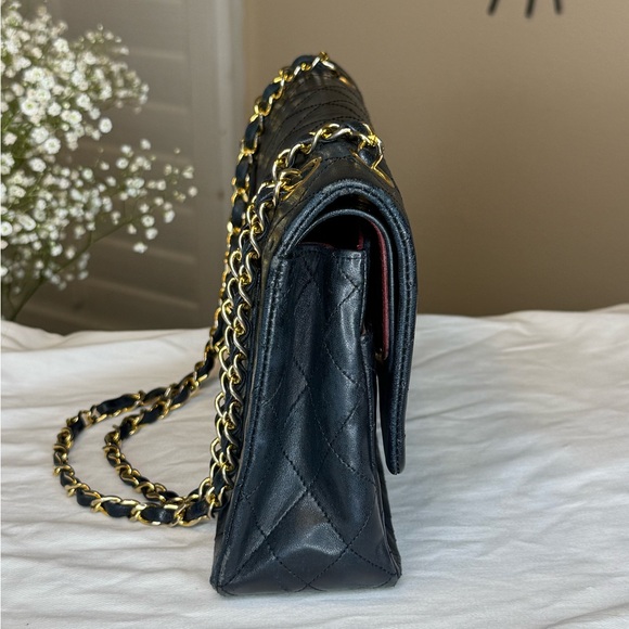 CHANEL Double Flap 25 Quilted CC Lambskin w/Chain Shoulder Bag/Gold Chain - Picture 5 of 16